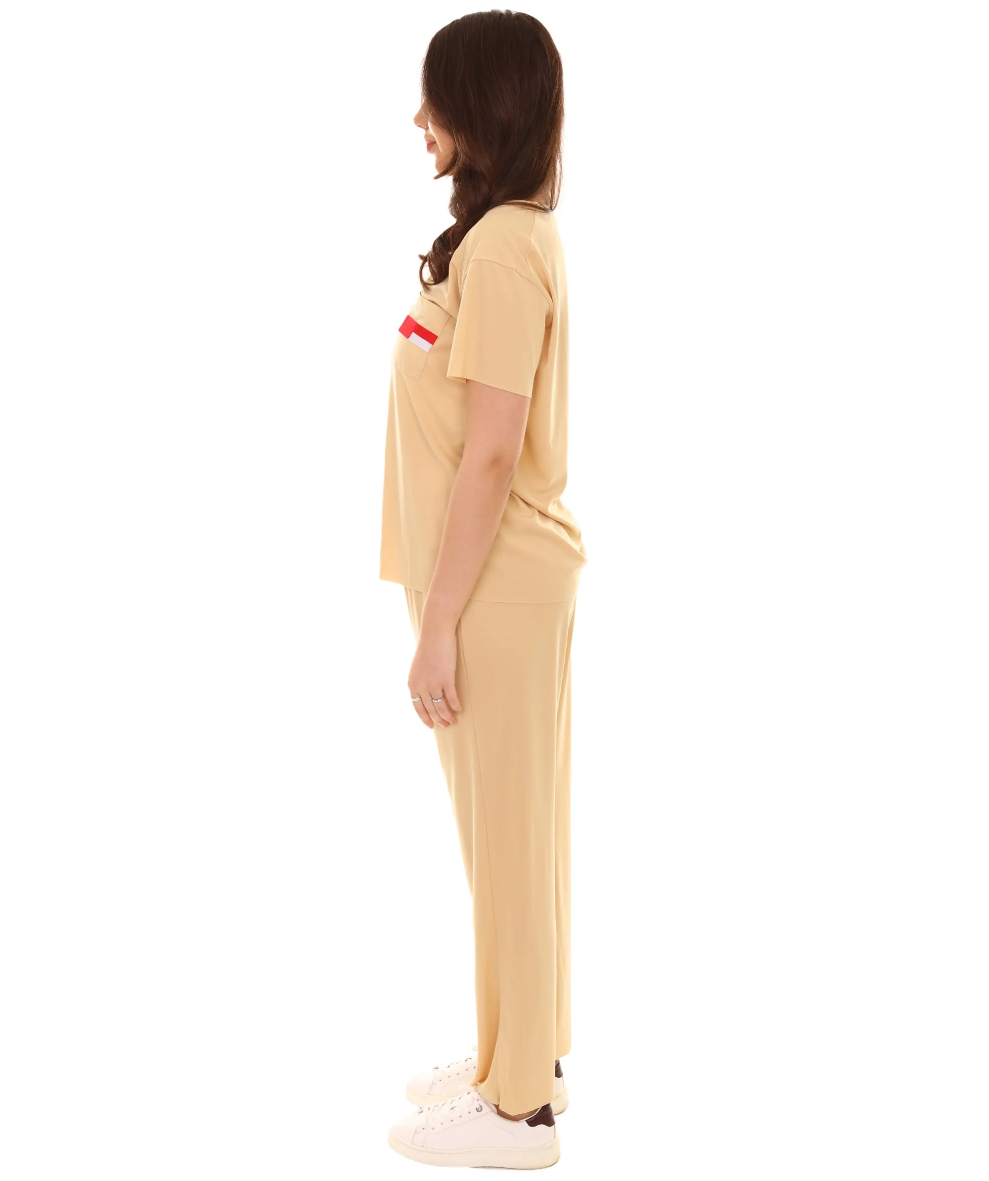 Adult Women's Beige Prisoner Costume | Umber Cosplay costume