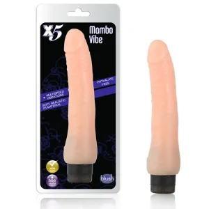 Blush X5 Plus Mambo Vibe Realistic 9.25 in. Vibrating Dildo Beige