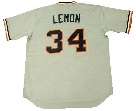 Chet Lemon Detroit Tigers Away Throwback Jersey