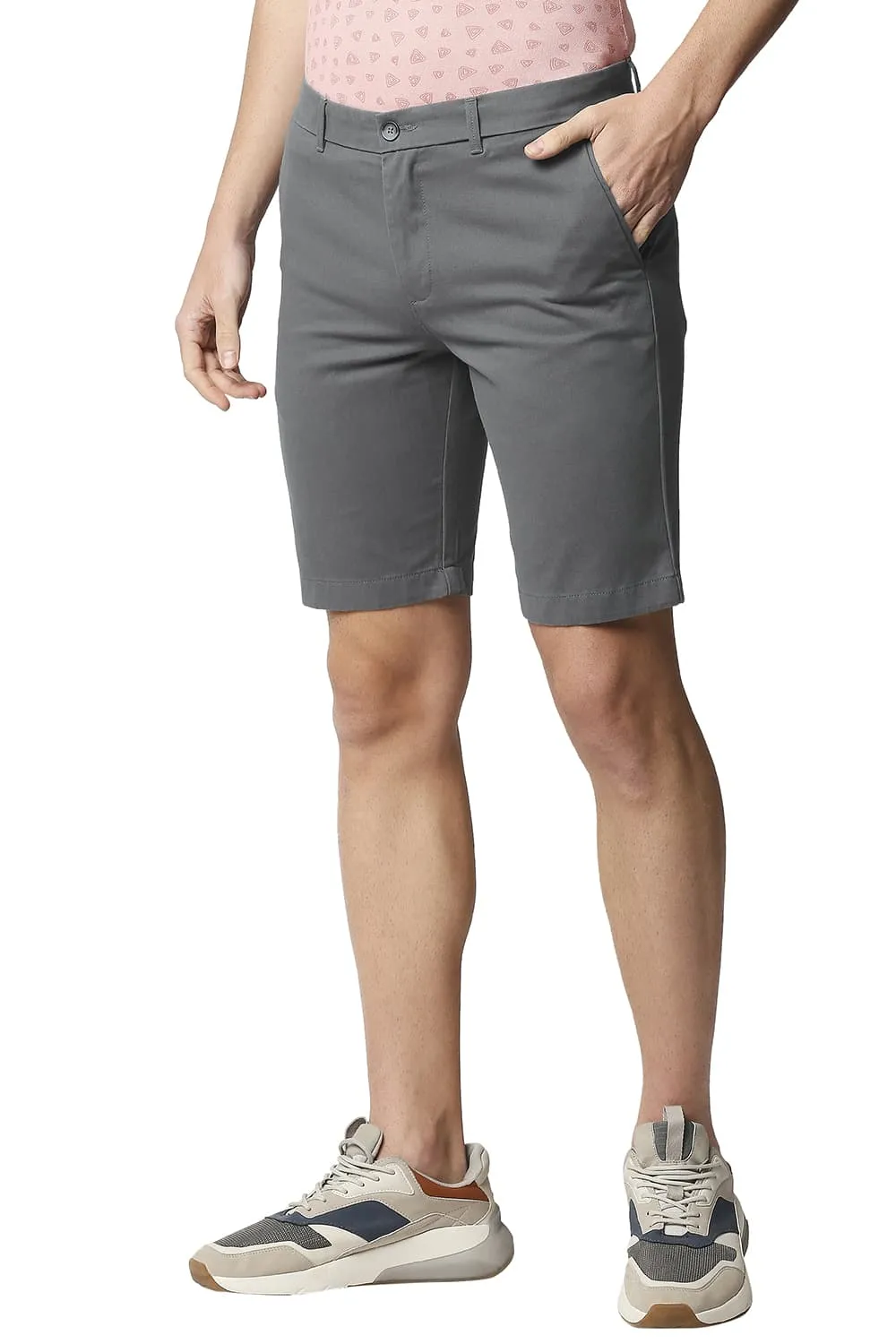 Comfort Fit Pure Cotton Twill Shorts