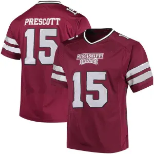 Dak Prescott Mississippi State Bulldogs College Football Throwback Jersey