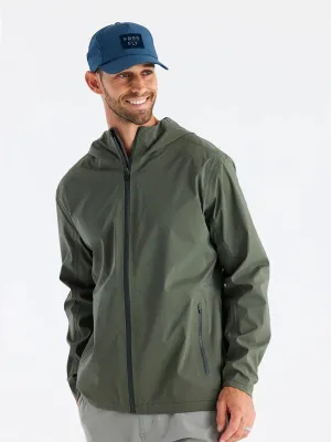 Free Fly Men's Cloudshield Rain Jacket in Dark Olive