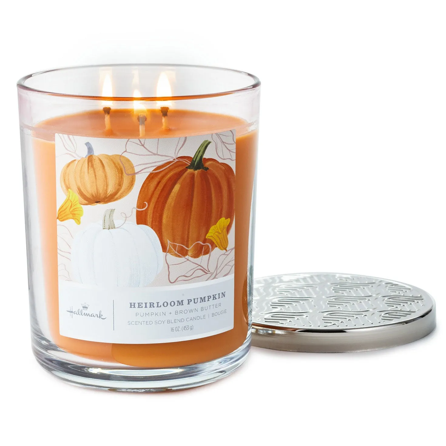 Hallmark Heirloom Pumpkin 3-Wick Jar Candle, 16 oz.