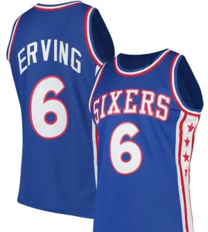 Julius Erving Philadelphia 76ers Basketball Throwback Jersey