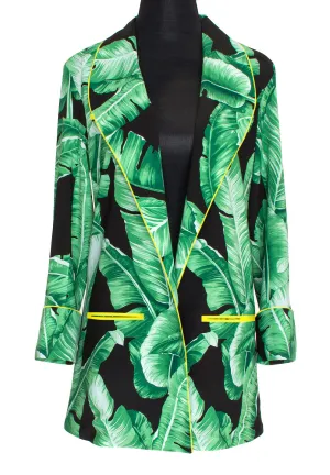 Jungle - Black Palm Blazer (Neon Yellow)