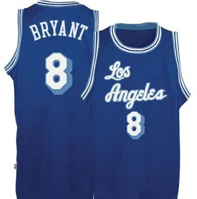 Kobe Bryant Lakers Throwback Basketball Jersey