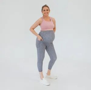 Mamacita Maternity Capris - Heathered Gray - FINAL SALE