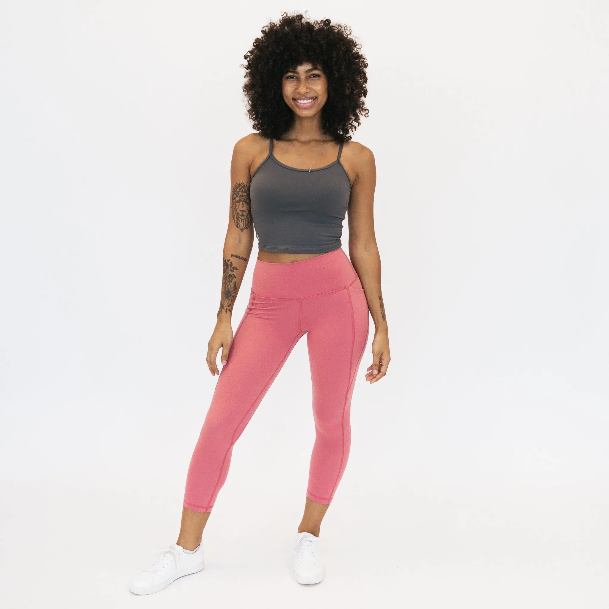 Shakti 7/8 Capris - French Rose