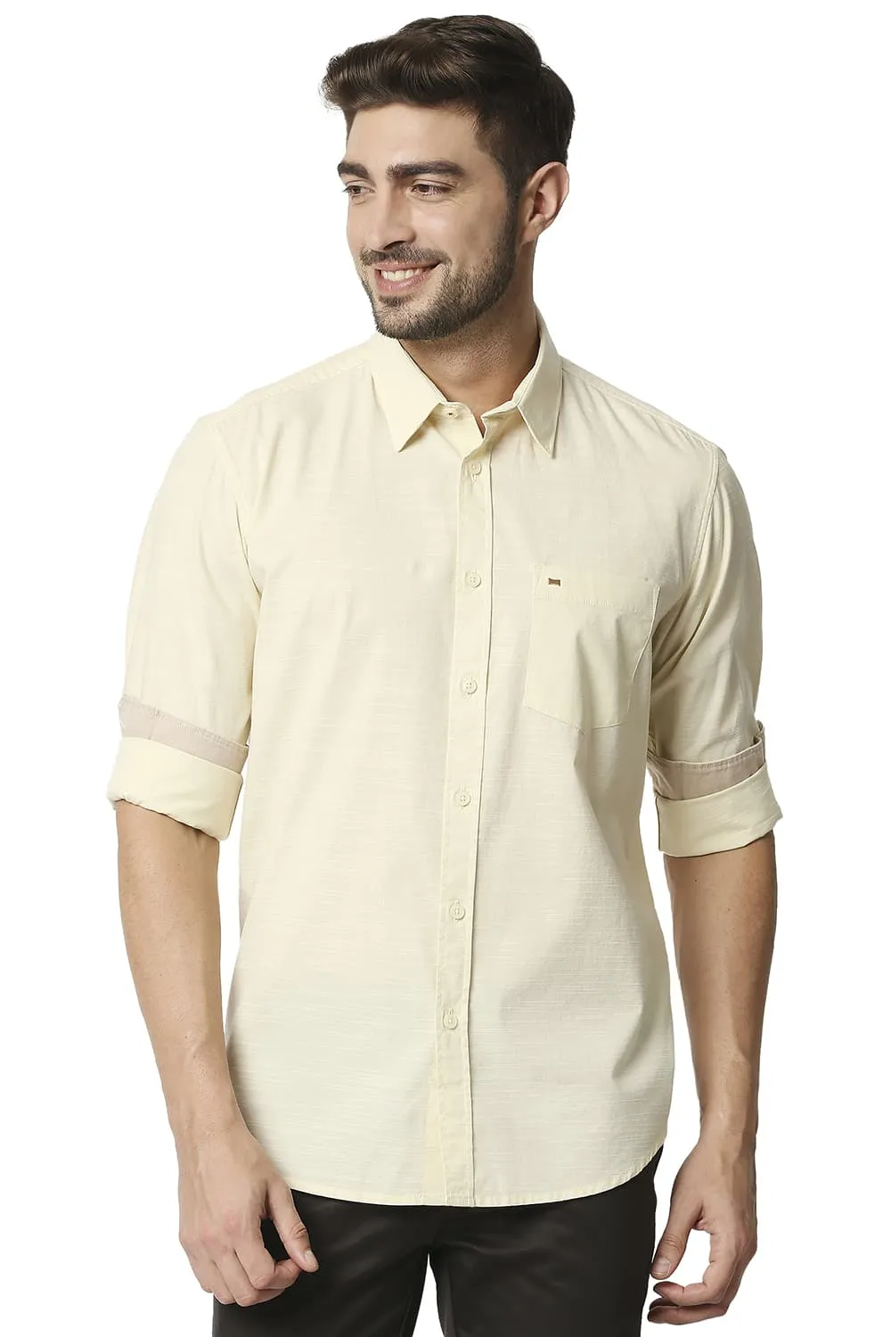 Slim Fit Slub Shirt