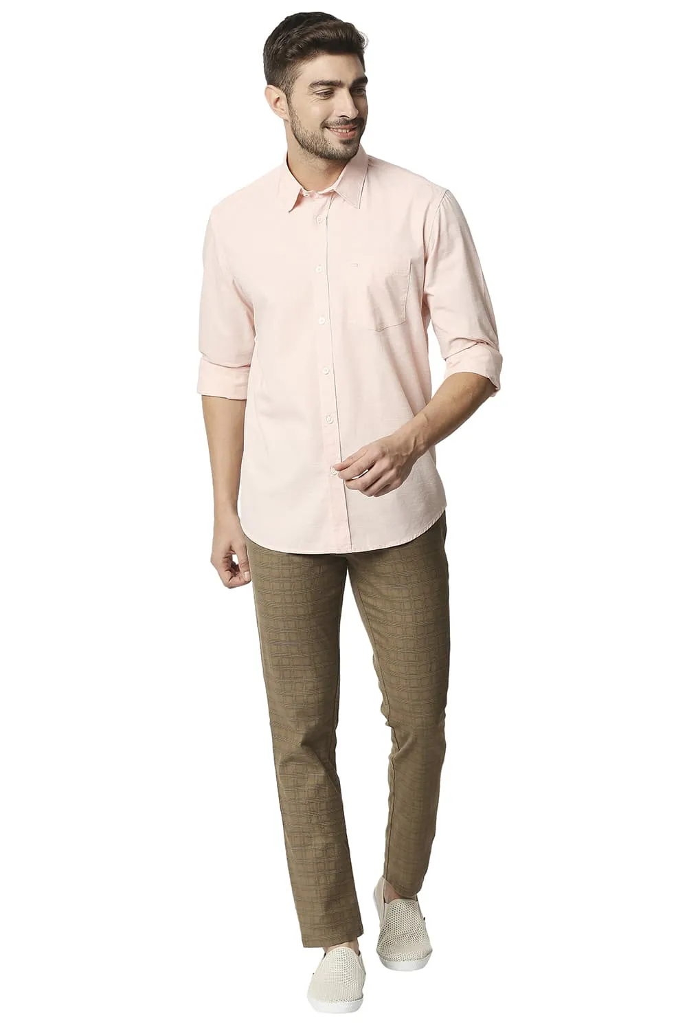 Slim Fit Slub Shirt