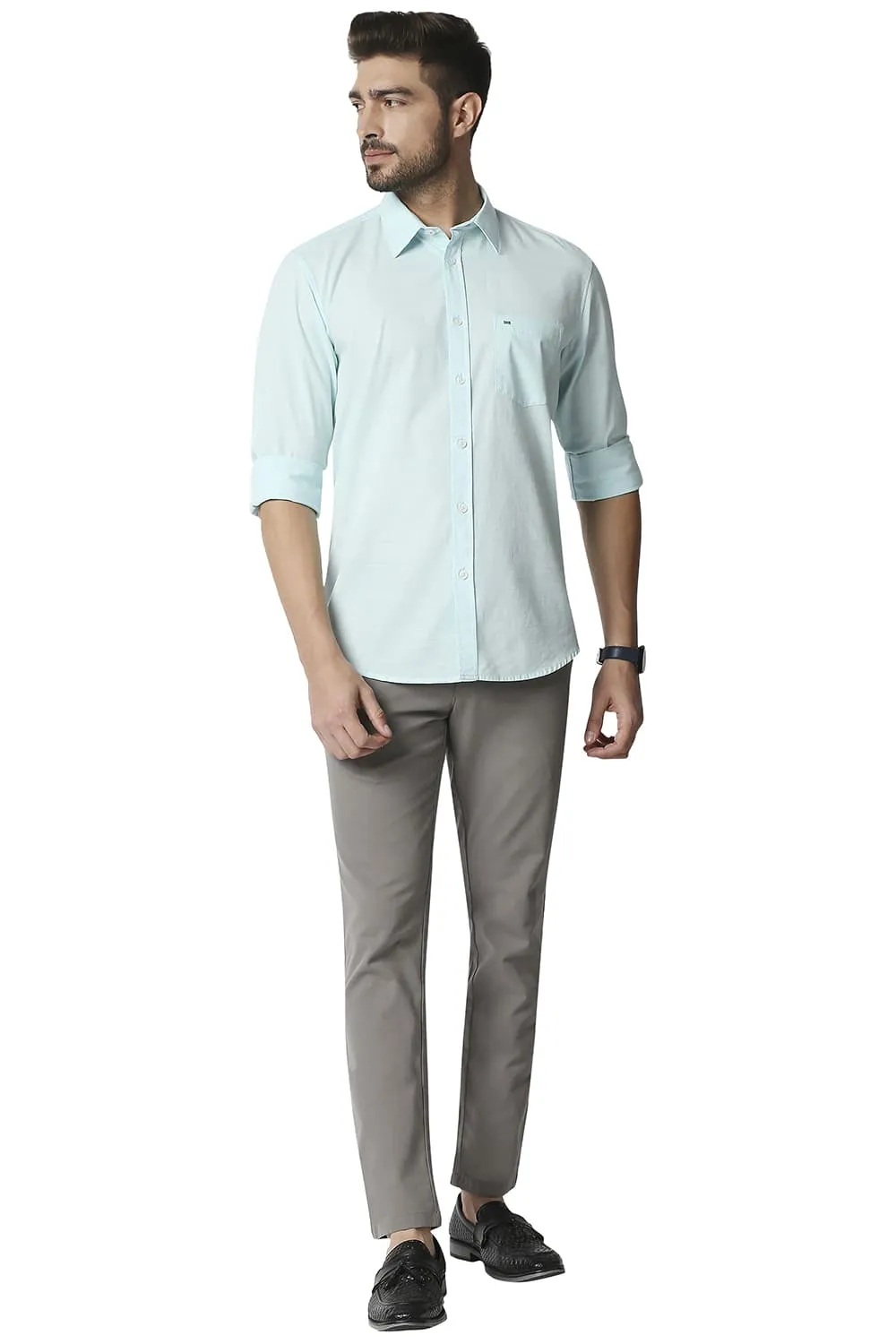 Slim Fit Slub Shirt