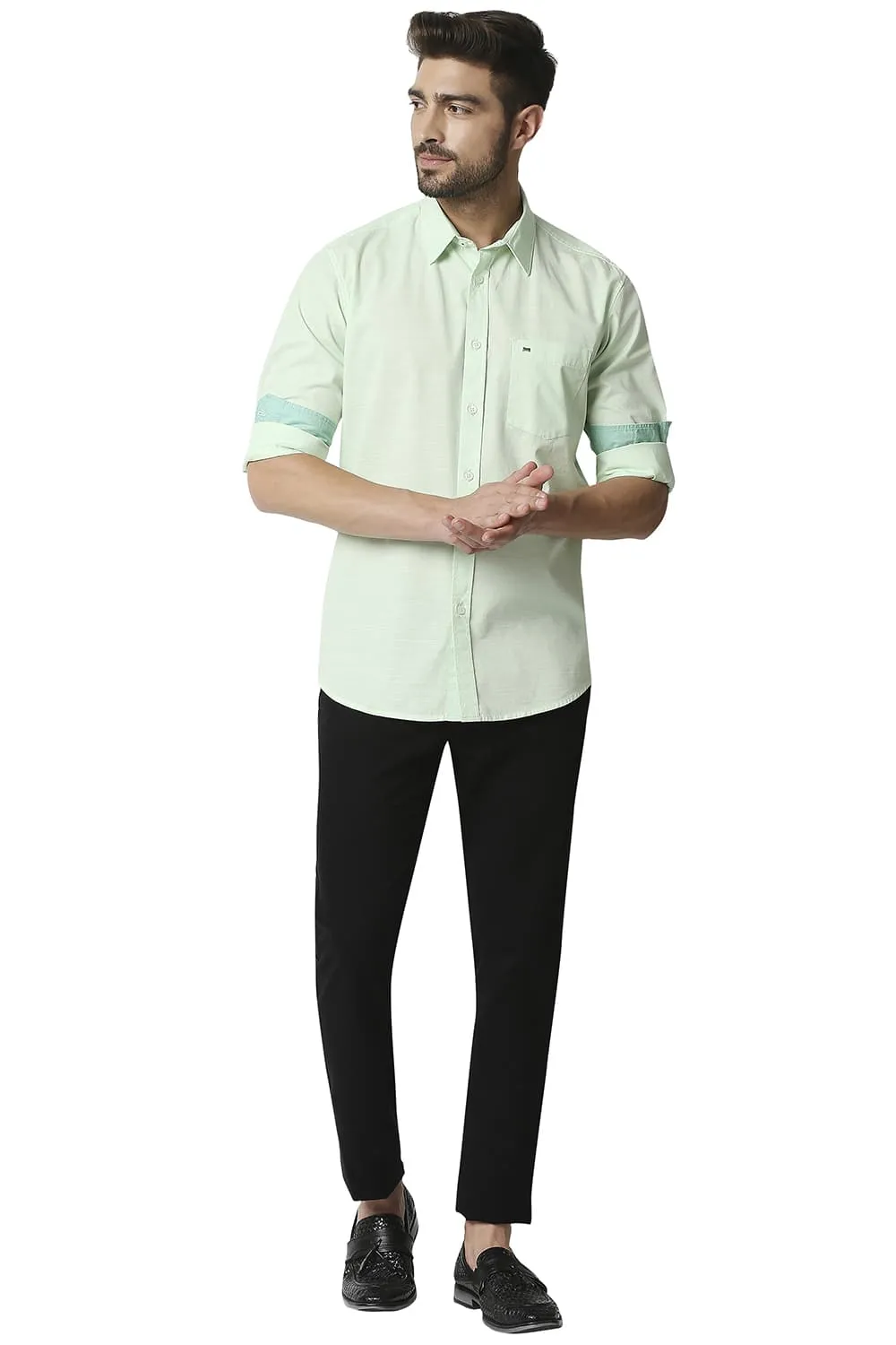 Slim Fit Slub Shirt